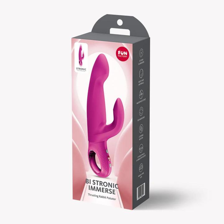 Fun Factory Bi Stronic Immerse Magenta – króliczek z ruchem posuwistym i wibracją