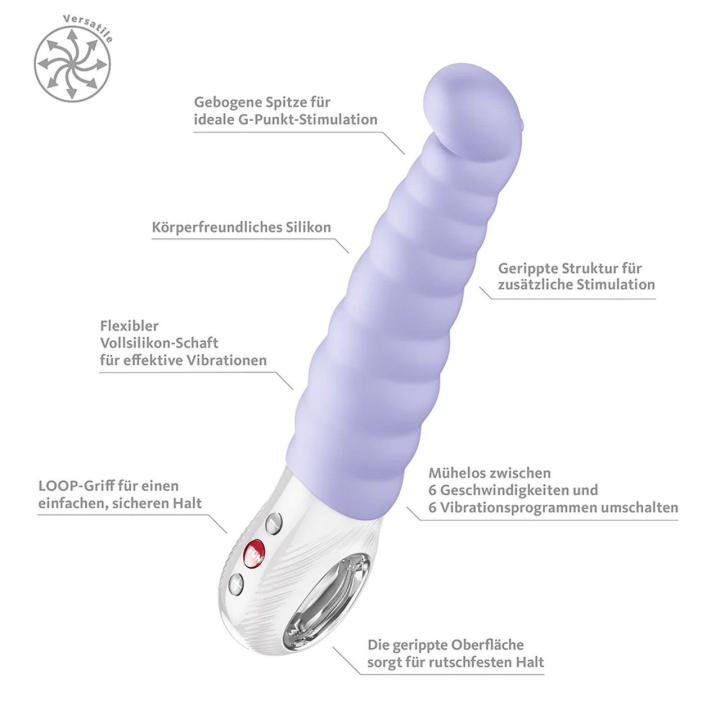Fun Factory Patchy Paul Purple – wibrator do punktu G 12 trybów USB-C IPX7