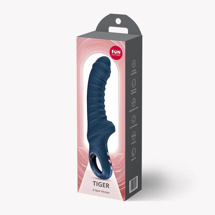 Fun Factory Tiger Nightblue – wibrator do punktu G 12 trybów, IPX7, USB-C | Loris.pl