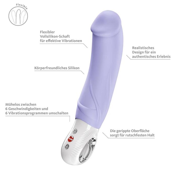 Fun Factory Big Boss Purple – realistyczny wibrator do punktu G 23 cm | Loris.pl