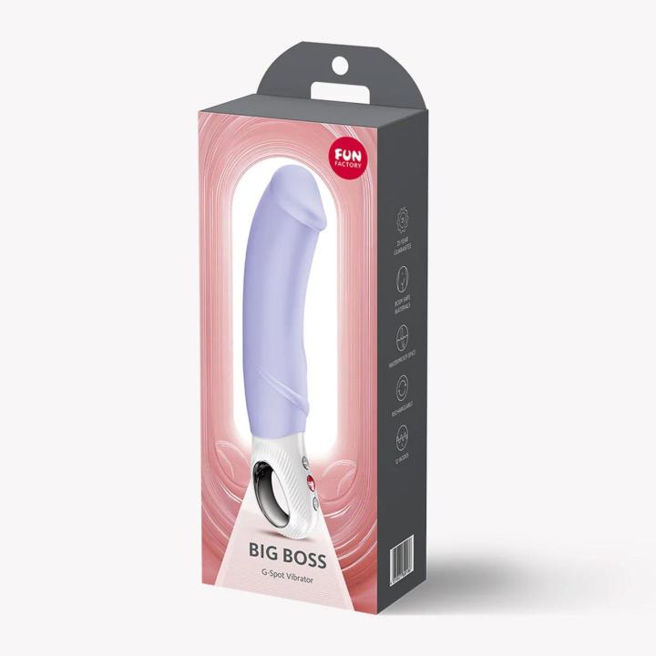 Fun Factory Big Boss Purple – realistyczny wibrator do punktu G 23 cm | Loris.pl