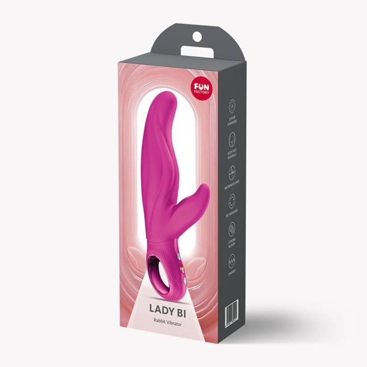 Fun Factory Lady Bi Magenta – wibrator króliczek 2 silniki, IPX7, USB-C