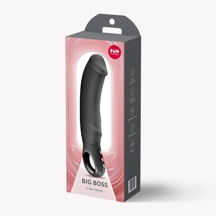 Fun Factory Big Boss Black – realistyczny wibrator do punktu G IPX7 | Loris.pl