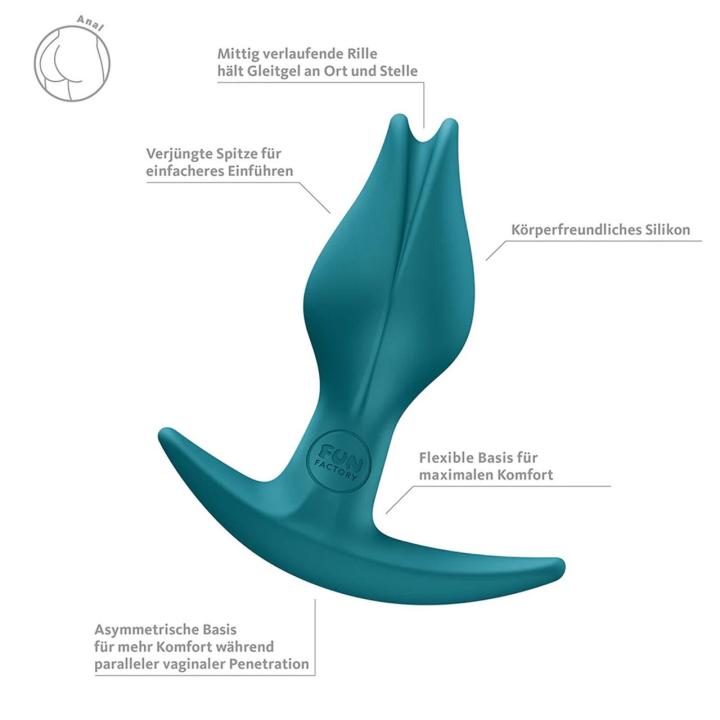 Fun Factory Bootie Fem Bottle Green – silikonowy korek analny | Loris.pl