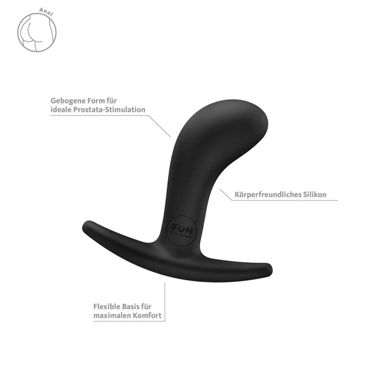 Fun Factory Bootie Black – silikonowy korek analny do prostaty | Loris.pl