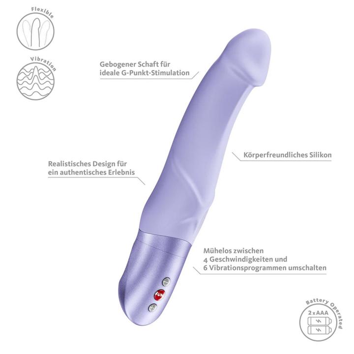 Fun Factory Mr. Boss Purple – realistyczny wibrator do punktu g xxl | Loris.pl