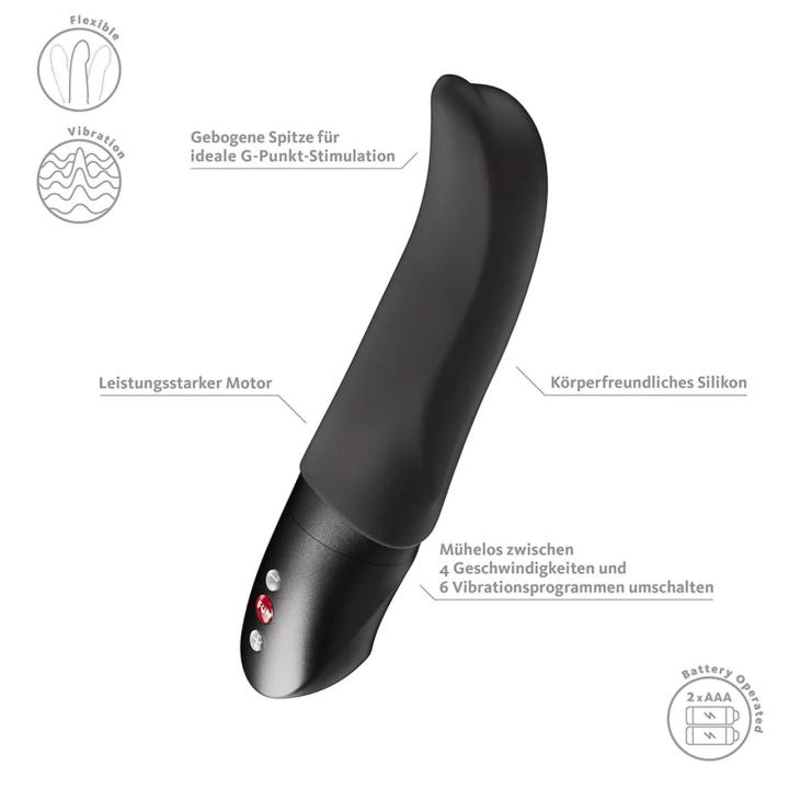 Diva Dolphin Black – wibrator do punktu G, 10 trybów, wodoodporny IPX7