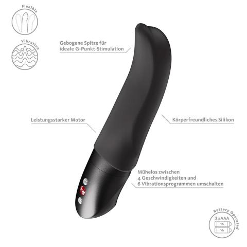 Diva Dolphin Black – wibrator do punktu G, 10 trybów, wodoodporny IPX7
