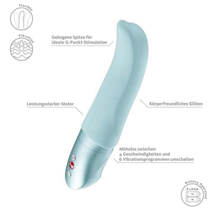 Diva Dolphin Ice Blue – wibrator punktu G 10 trybów IPX7 | Loris.pl