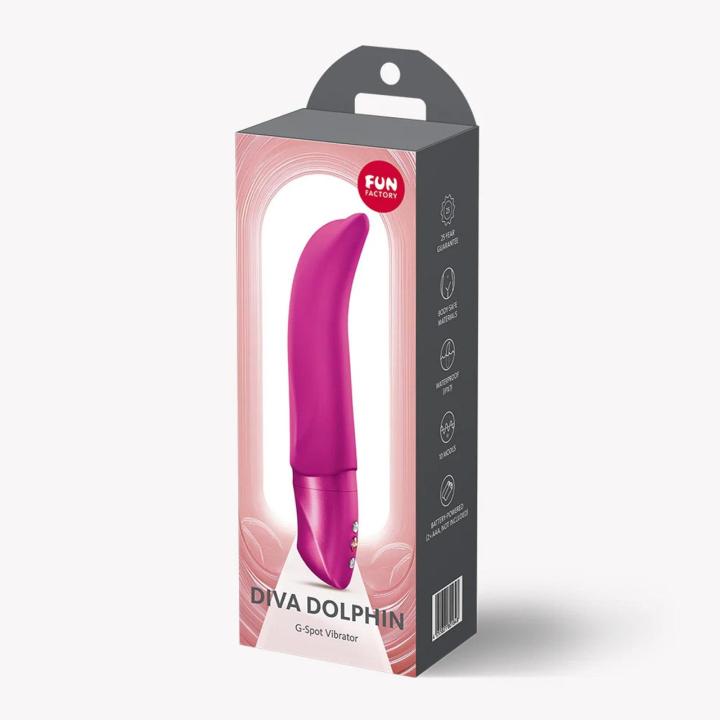 Fun Factory Diva Dolphin Magenta – wibrator do punktu G 10 trybów IPX7