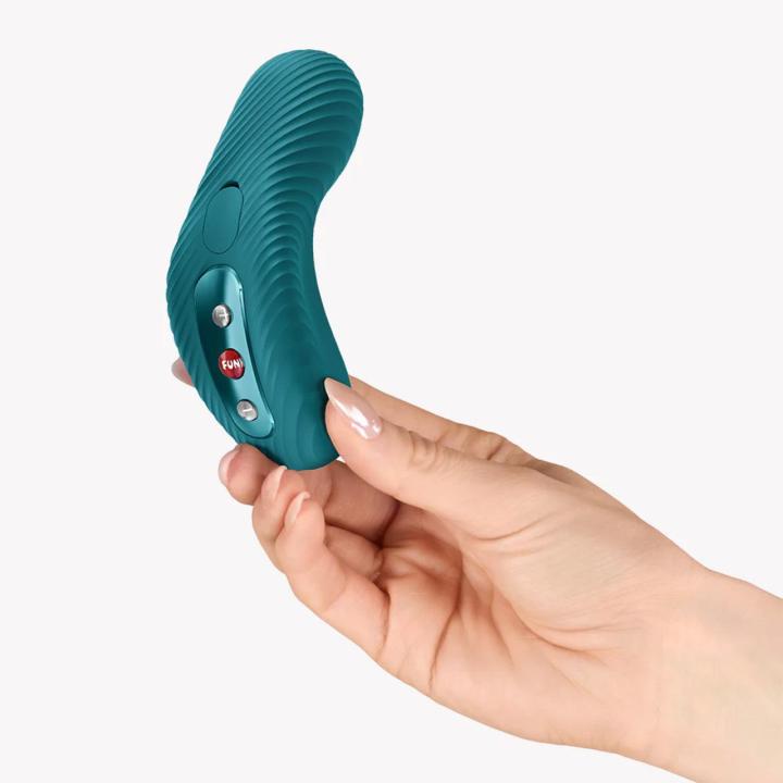 Fun Factory Laya III Bottle Green – stymulator łechtaczki, pulsacja i wibracje IPX7
