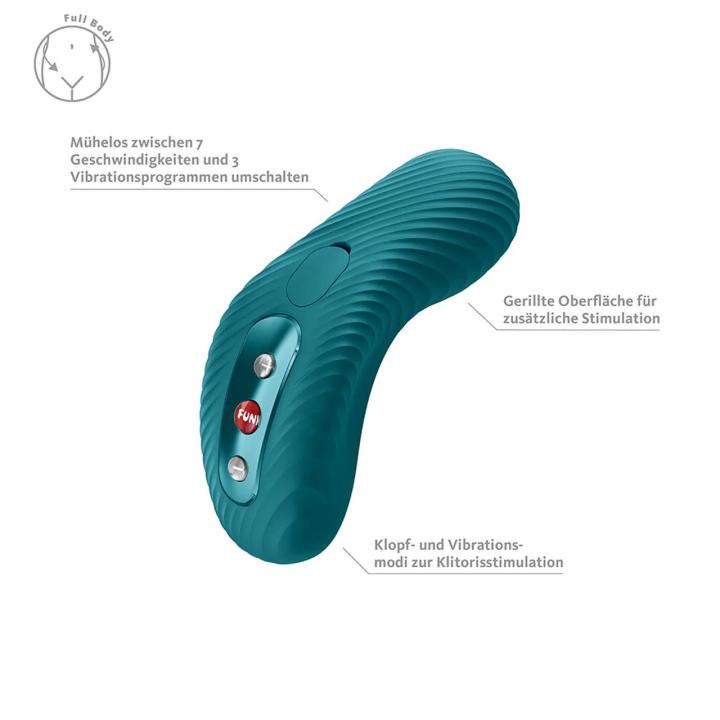 Fun Factory Laya III Bottle Green – stymulator łechtaczki, pulsacja i wibracje IPX7