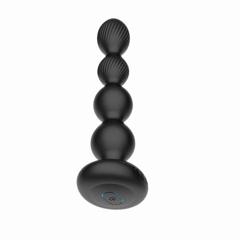 Rotujący stymulator analny z pilotem 27 trybów, silikon, USB, IPX7