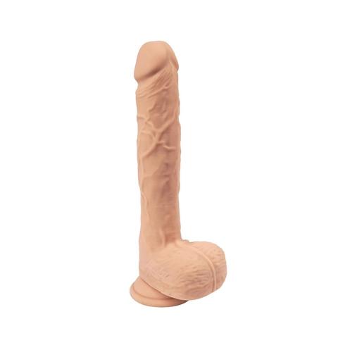Realistyczne dildo na pilota z ruchem posuwistym i wibracjami 21 cm