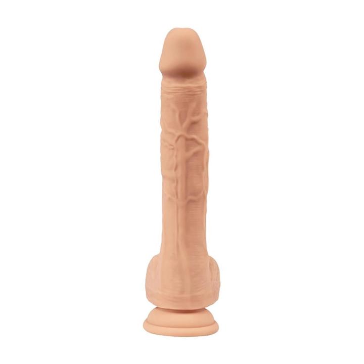 Realistyczne dildo na pilota z ruchem posuwistym i wibracjami 21 cm