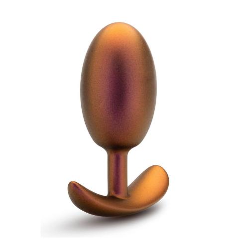 Wibrujący plug analny z kulką na łożysku miedziany 10,2 cm