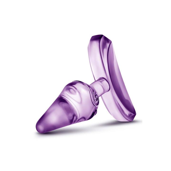 Mini plug analny fioletowy 6,9 cm dla początkujących