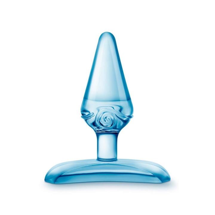 Niebieski plug analny dla początkujących 6,9 cm z szeroką podstawą