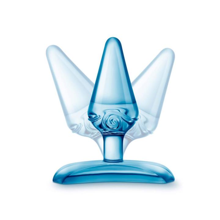 Niebieski plug analny dla początkujących 6,9 cm z szeroką podstawą