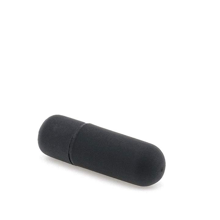 Czarny mini wibrator kieszonkowy do stymulacji łechtaczki