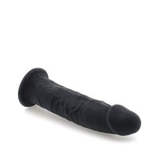 Duże czarne dildo realistyczne - 18,5 cm