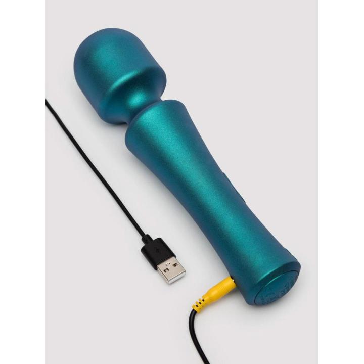 Mini masażer wand USB – 6 poziomów, 4 tryby, wodoodporny IPX7