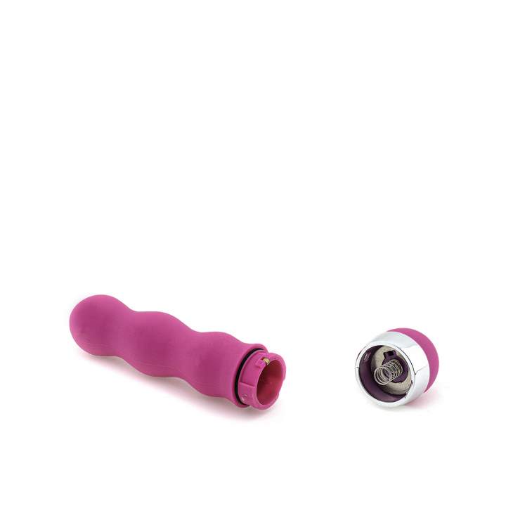 Różowy falisty wibrator mini do stymulacji waginalno-analnej