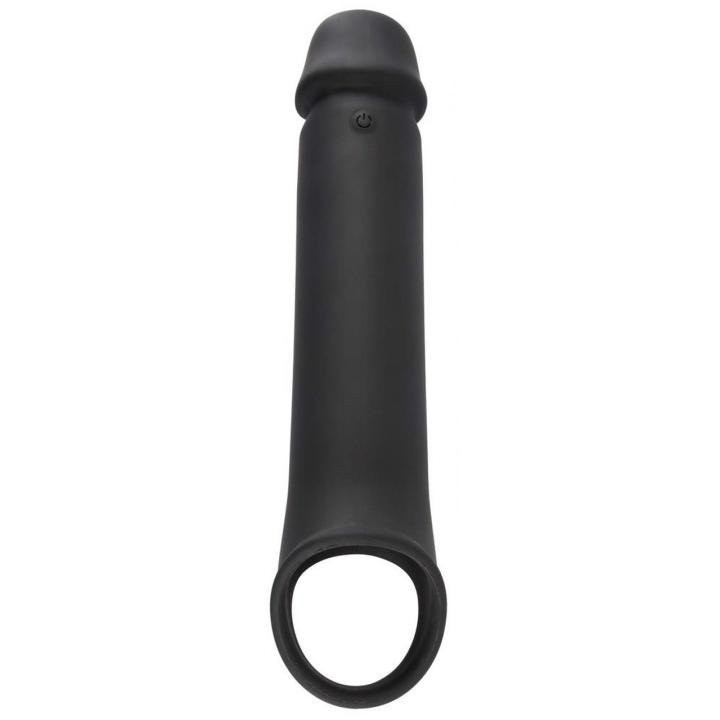 Wibrująca przedłużka penisa 8 cm z pilotem – 10 trybów, ładowanie USB