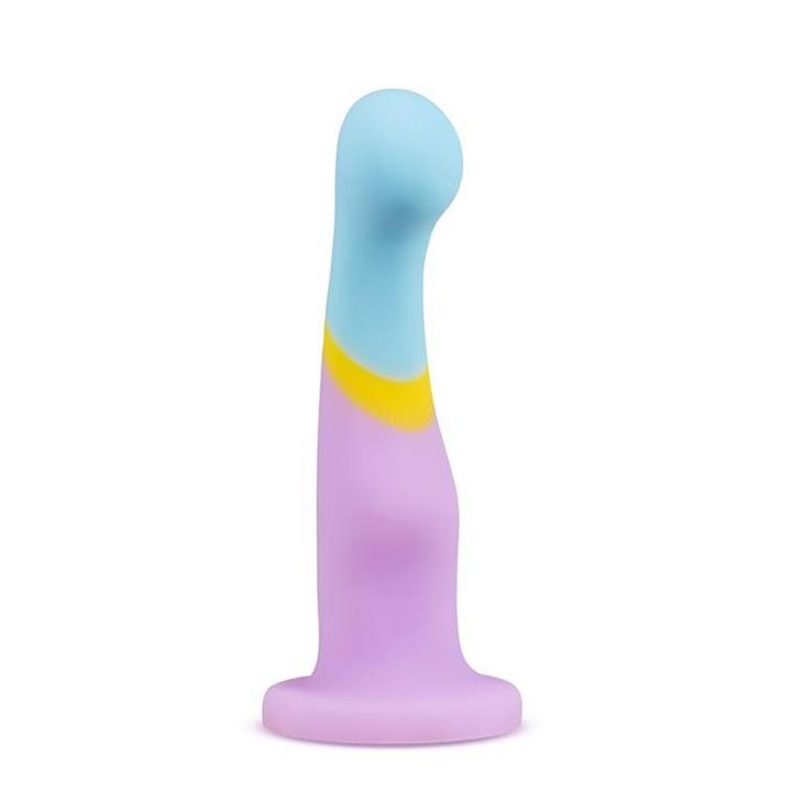 Wygięte dildo analno-waginalne do prostaty i punktu G z przyssawką 15,2 cm