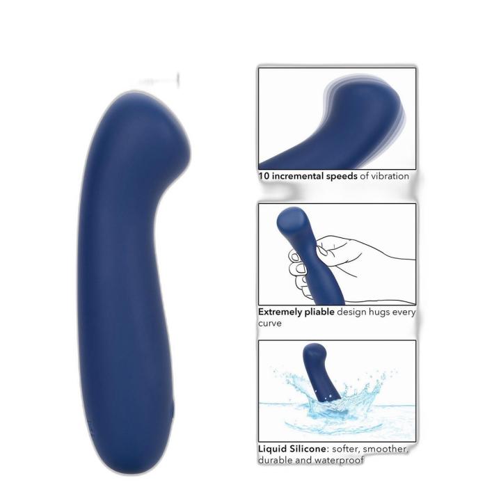 Masażer punktu G 15,25 cm IPX7, silikon, pamięć trybu, USB