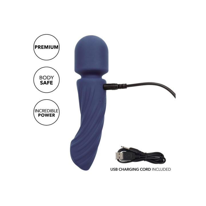 Masażer intymny fioletowy 2 silniki 12 trybów IPX7 ładowanie USB