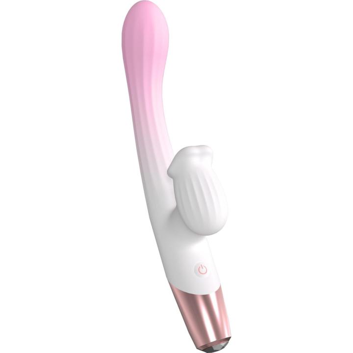 Wibrator króliczek 3w1 z podgrzewaniem, ssaniem i ruchem 18,7 cm