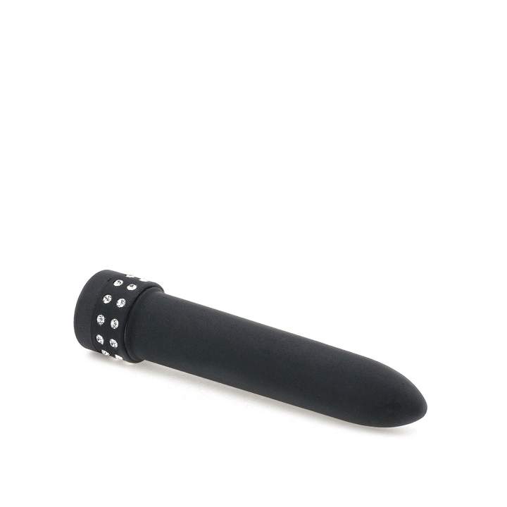 Czarny elegancki wibrator mini do stymulacji pochwy