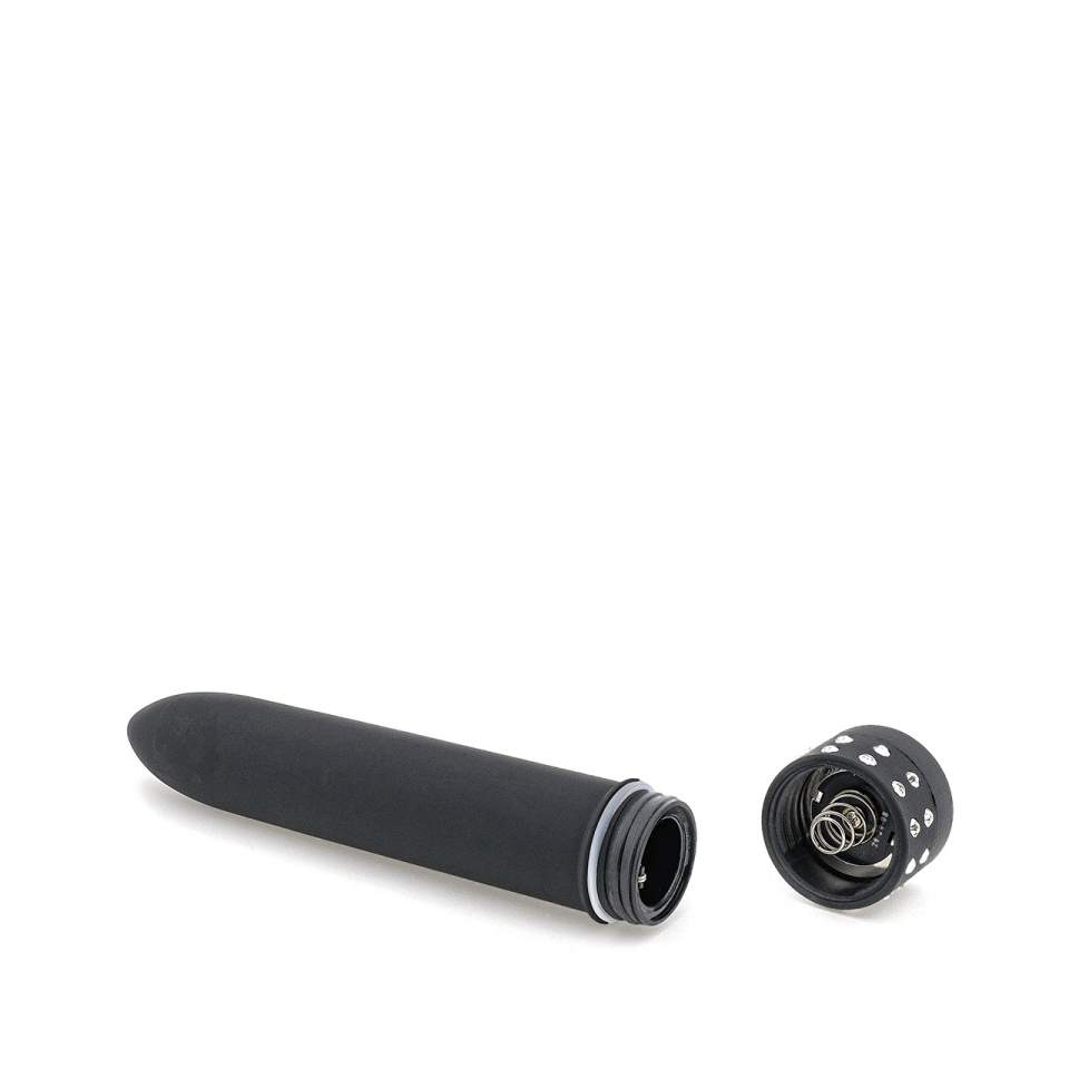 Czarny elegancki wibrator mini do stymulacji pochwy