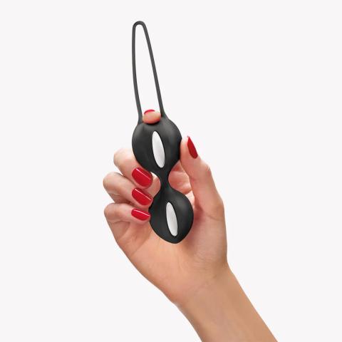 Fun Factory Smartballs Duo Black – kulki gejszy do ćwiczeń Kegla | Loris.pl