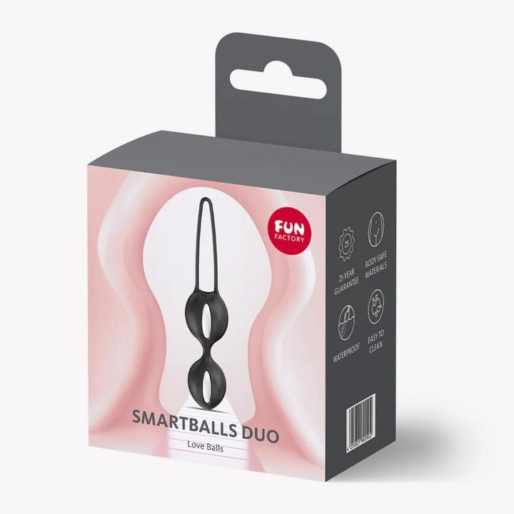 Fun Factory Smartballs Duo Black – kulki gejszy do ćwiczeń Kegla | Loris.pl