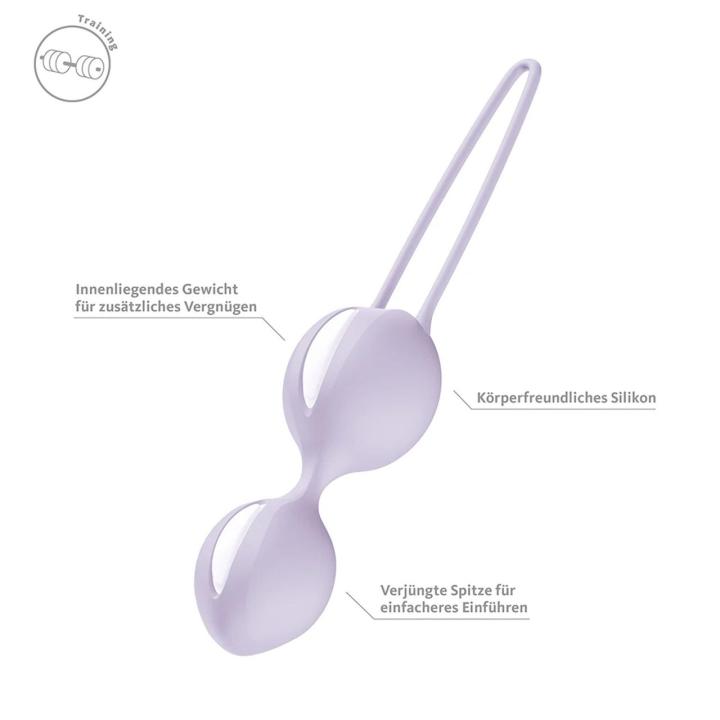 Fun Factory Smartballs Duo Lavender – kulki gejszy do ćwiczeń Kegla | Loris.pl