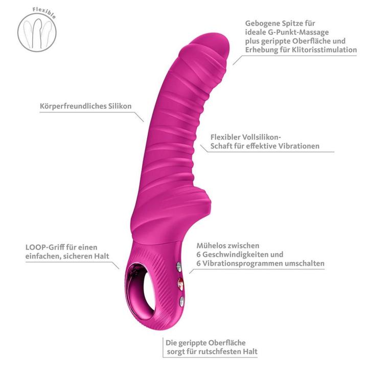Fun Factory Tiger Magenta – wibrator do punktu G 12 trybów, IPX7, USB-C