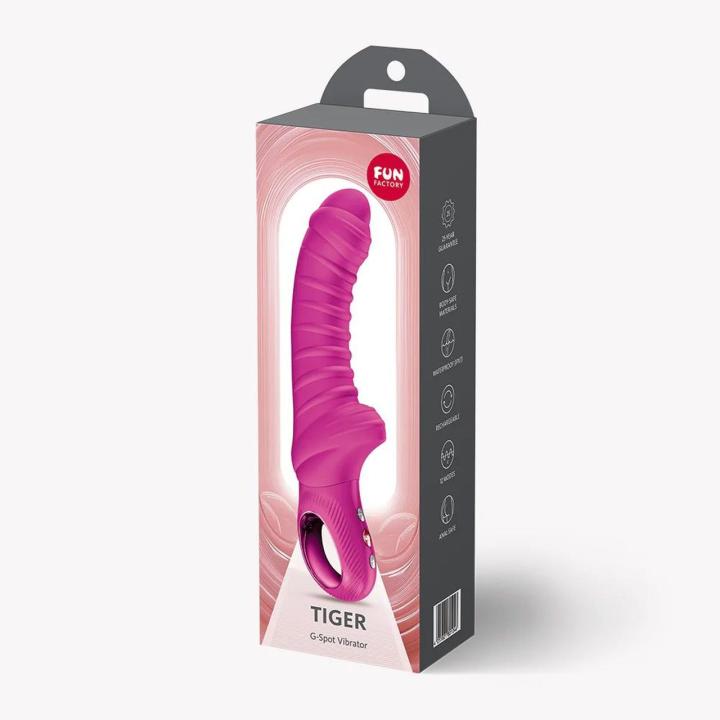 Fun Factory Tiger Magenta – wibrator do punktu G 12 trybów, IPX7, USB-C