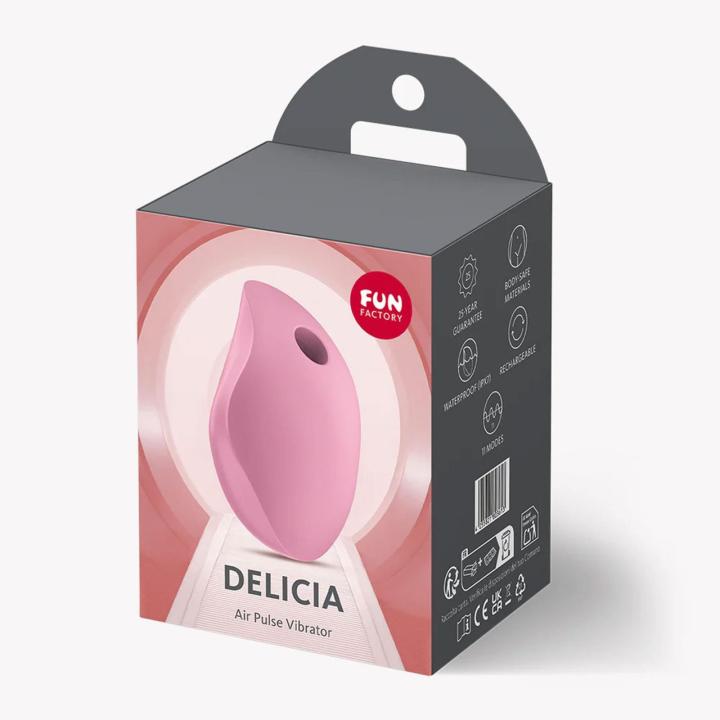 Fun Factory Delicia Rosé – stymulator łechtaczki Air Pulse 11 trybów IPX7