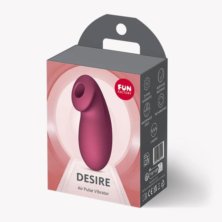Fun Factory Desire Wine Red – stymulator łechtaczki Air-Pulse USB-C IPX7