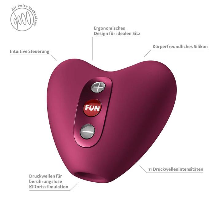 Fun Factory Libera Wine Red – stymulator łechtaczki falami ciśnieniowymi IPX7