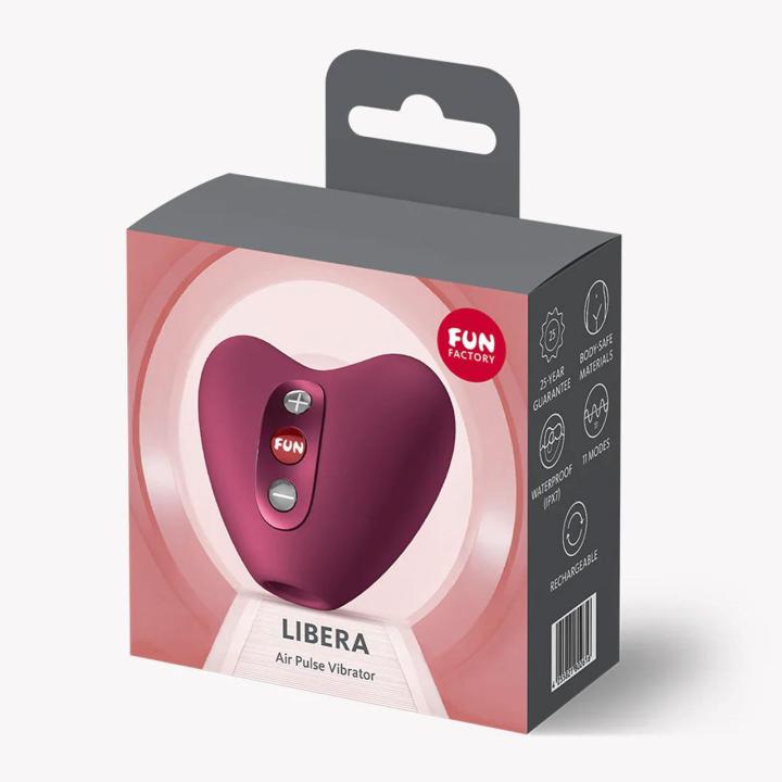 Fun Factory Libera Wine Red – stymulator łechtaczki falami ciśnieniowymi IPX7