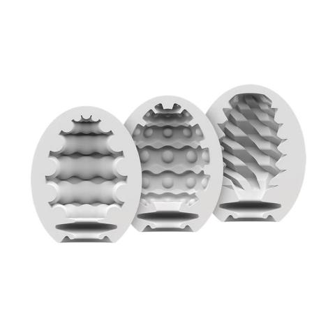 Satisfyer Eggcited 3‑pak jajek masturbacyjnych | Bez lubrykantu | Loris.pl