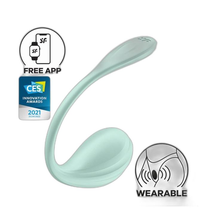 Satisfyer Smooth Petal Mint – wibrator do punktu G z aplikacją | Loris.pl