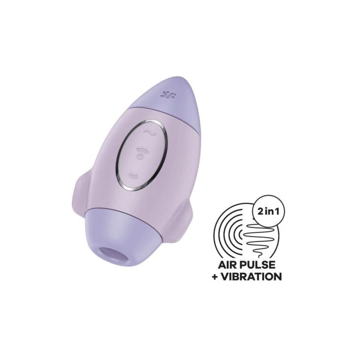 Satisfyer Mission Control Violet – stymulator łechtaczki Air Pulse + wibracje | Loris.pl