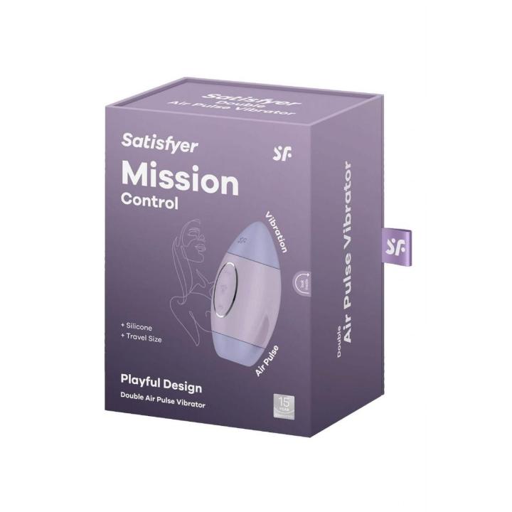 Satisfyer Mission Control Violet – stymulator łechtaczki Air Pulse + wibracje | Loris.pl