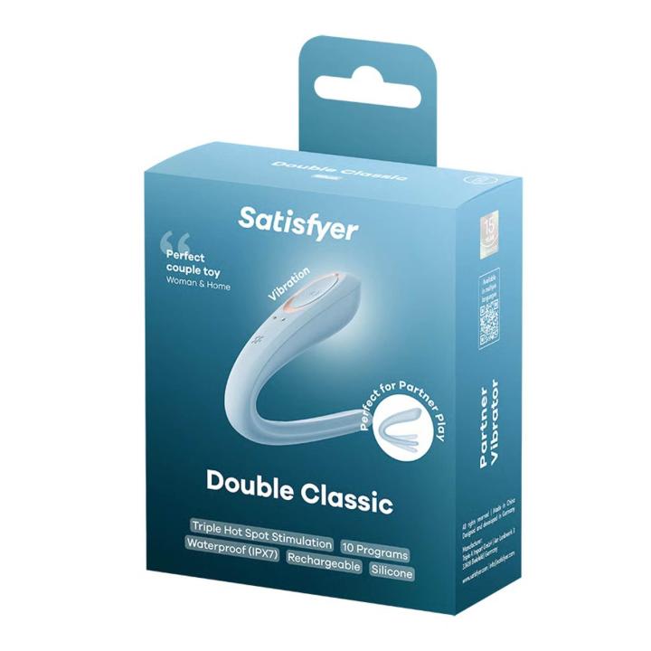 Satisfyer Double Classic – wibrator dla par do punktu G i łechtaczki | Loris.pl