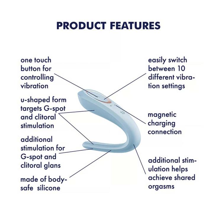 Satisfyer Double Classic – wibrator dla par do punktu G i łechtaczki | Loris.pl