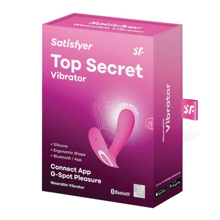 Satisfyer Top Secret Connect różowy – wibrator do punktu G z aplikacją IPX7